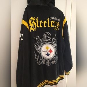 Steelers hoodie zip up NFL